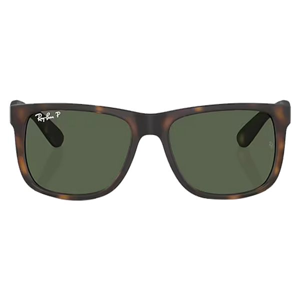 Justin Classic Matte Havana, Dark Green Lenses Front