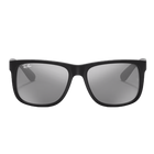 Ray-Ban Justin Color Mix Matte Black + Silver Mirror