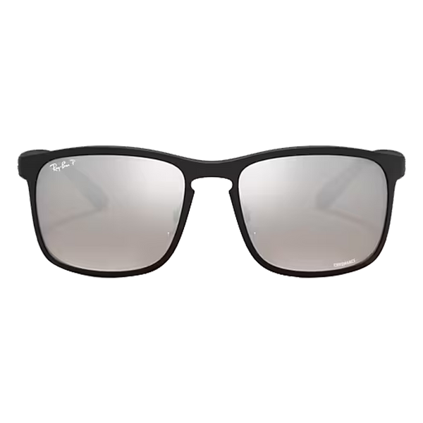 RB4264 Matte Black, Silver Chromance Lenses Front