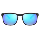 RB4264 Matte Black, Blue Chromance Lenses Front