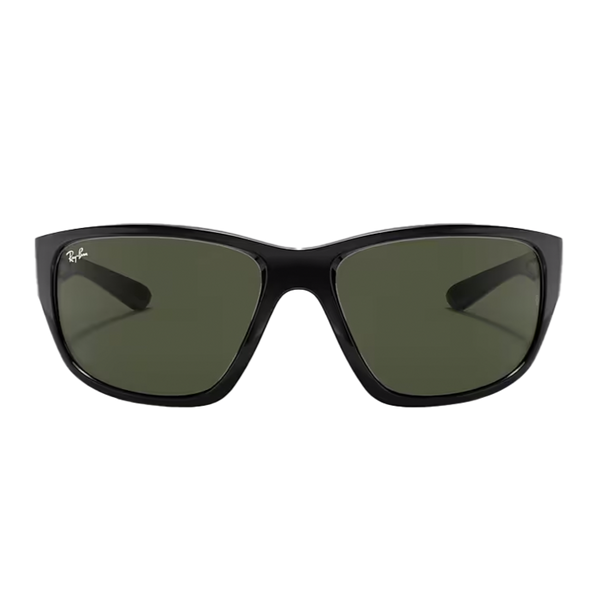 Ray-Ban RB4300 Polished Black + Classic Green