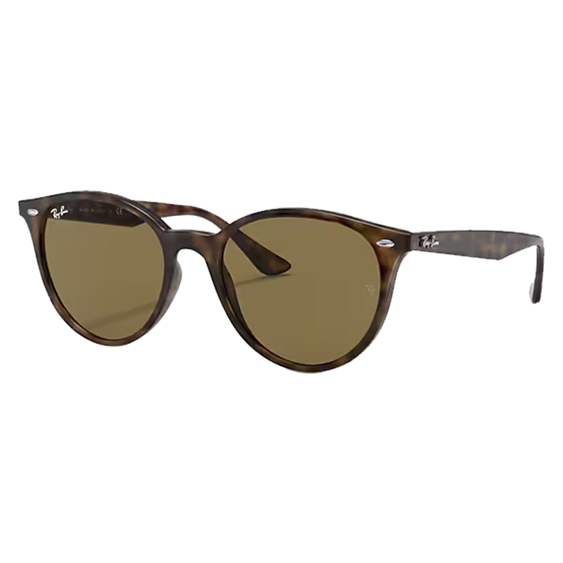 RB4305 Polished Light Havana, Dark Brown Lenses Side