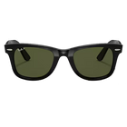 Wayfarer Ease Polished Black, G-15 Green Lenses Front