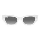 Ray-Ban Zena Bio-based Grey Lenses, Polished White Snow Frame