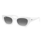 Ray-Ban Zena Bio-based Grey Lenses, Polished White Snow Frame