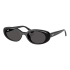 RB4441D Bio-Based Polished Black, Dark Grey Lenses Side