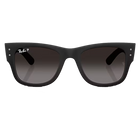 Mega Wayfarer Liteforce Matte Sand Black, Grey Gradient Polar Lenses Front