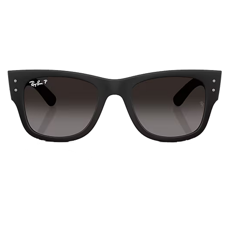 Mega Wayfarer Liteforce Matte Sand Black, Grey Gradient Polar Lenses Front