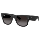 Mega Wayfarer Liteforce Matte Sand Black, Grey Gradient Polar Lenses Side