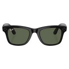 Ray-Ban Meta Wayfarer Shiny Black, G-15 Green Lenses Front