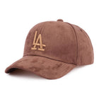 Brown cap with LA logo on a white background