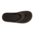 Olukai Ulele Men’s Beach Sandals Dark Java / Dark Java on a white background