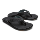 Pair of Olukai Ulele Men’s Beach Sandals Lava Rock/Lava Rock  on a white background