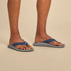 Olukai Ulele Men’s Water-Ready Beach Sandals Blue Depth / Charcoal