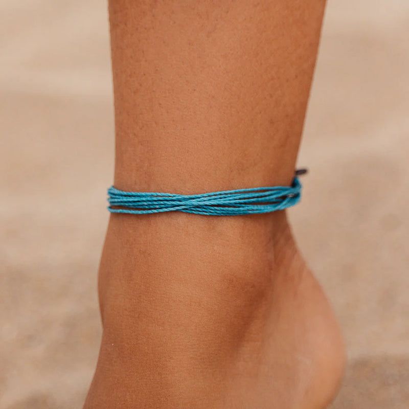 Pura Vida Original Anklet - Blue