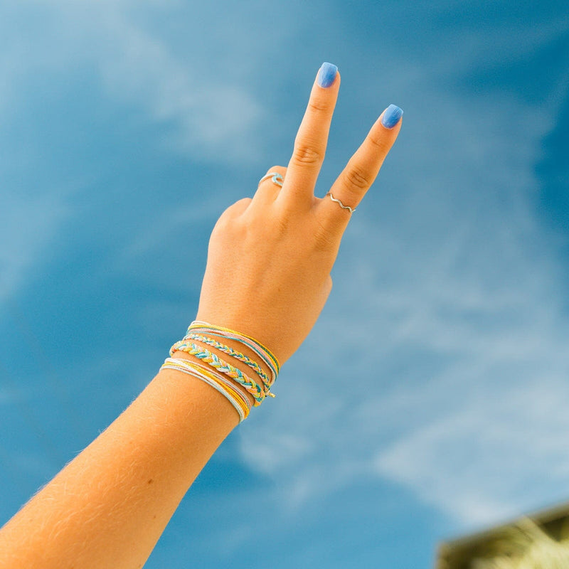 Model wearing Pura Vida Sunset Chaser Bracelet