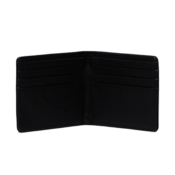 Herschel Roy Wallet Vegan Leather Black (Open)