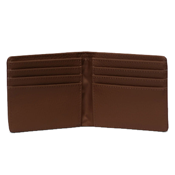 Herschel Roy Wallet Vegan Leather Saddle Brown back