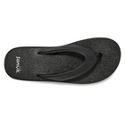 Top view Sanük Yoga Mat II Women's Memory Foam Flip Flops - Ebony