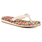 Sanük Bubblecush  Women's Massage Comfort Flip Flops - Rainbow Confetti