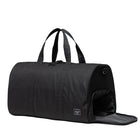 Herschel  Twill Novel Duffle 43L - Black/Grey with open pocket