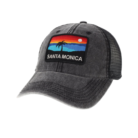 Santa Monica Dark Grey Palm Hat