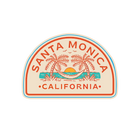 Sticker Pack Santa Monica California Coastal Hammock Beach