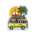 Sticker Pack Santa Monica CA Beach Life - Bus Sailboat