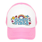 Good Vibes Kids Trucker Hat Front