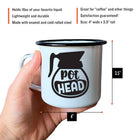 Swag Brewery POT HEAD Enamel Mug Size details