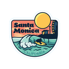 Sticker Pack Santa Monica Surf Pier