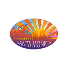 Sticker Pack Santa Monica CA Watercolor Sunburst