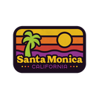 Sticker Pack Santa Monica California Hat Patch