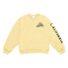 California Basic Fleece Relaxed Fit Crew Neck - Light Yellow