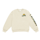 California Basic Fleece Relaxed Fit Crew Neck - Beige
