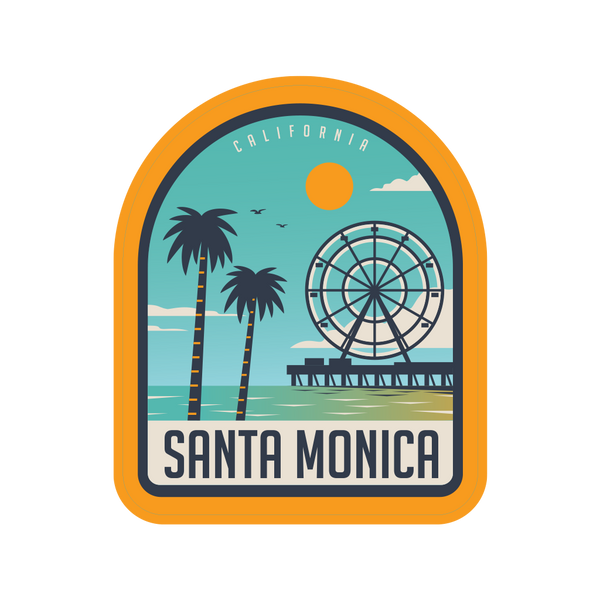 Sticker Pack Santa Monica Coastal Vibes