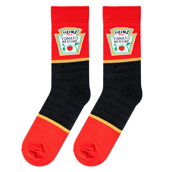 Crazy Socks - Mens Crew Folded - Heinz Ketchup