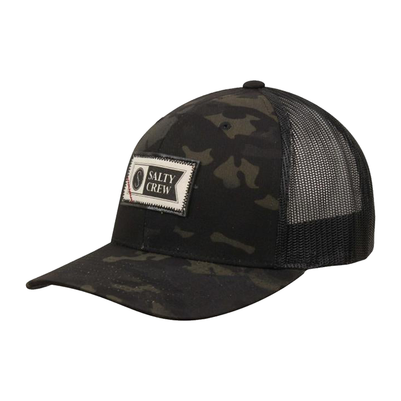 Salty Crew Topstitch Salty Multicam Black Retro Trucker