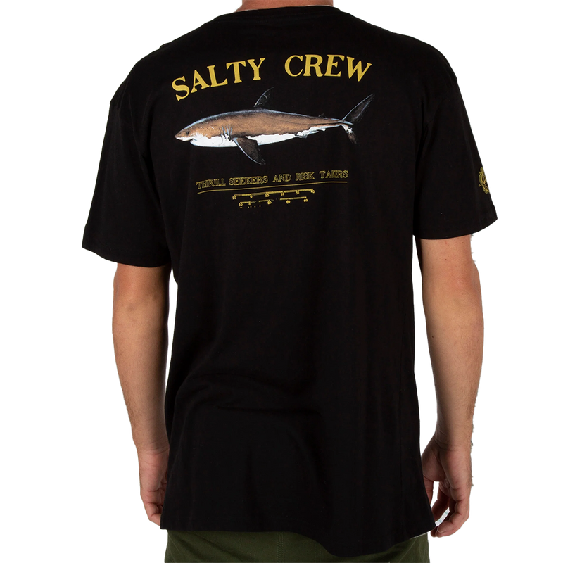 Salty Crew Bruce Black S/S Premium Tee Back