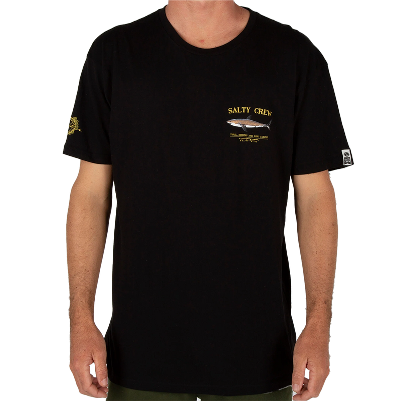 Salty Crew Bruce Black S/S Premium Tee Front