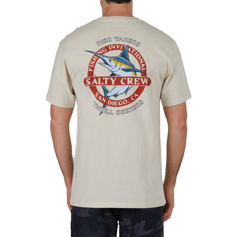 Salty Crew Interclub Bone Short Sleeve Premium Tee Back