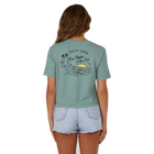 Salty Crew Lookout Sage Crop Tee Back