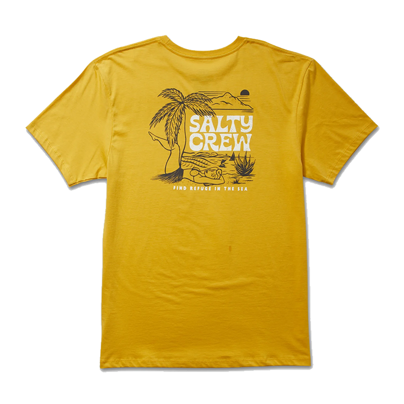 Salty Crew Legs Mustard S/S Premium Tee back