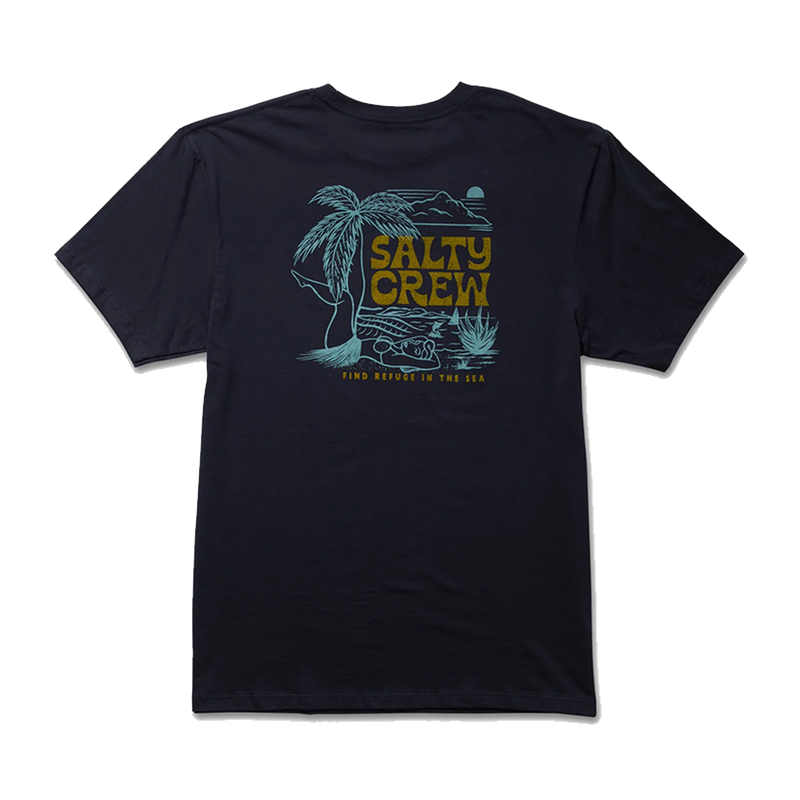 Salty Crew Legs Navy S/S Premium Tee Back