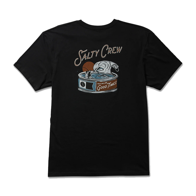 Salty Crew Tuna Can Black S/S Premium Tee Back