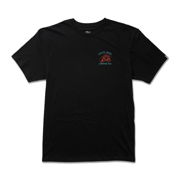 Salty Crew Lobster Pot Black S/S Premium Tee Front