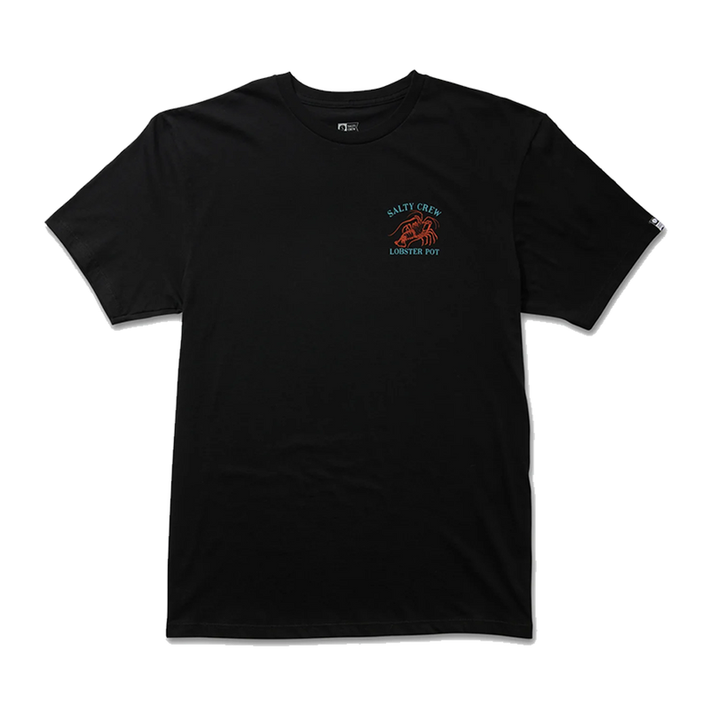 Salty Crew Lobster Pot Black S/S Premium Tee Front