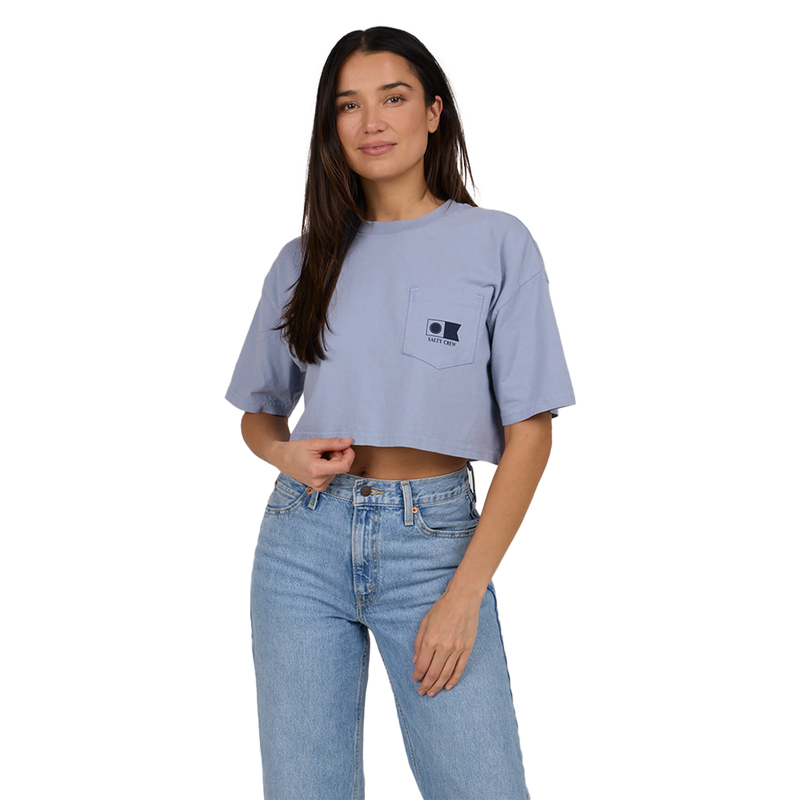 Salty Crew Buoy Women's Tee Violet Blue Front