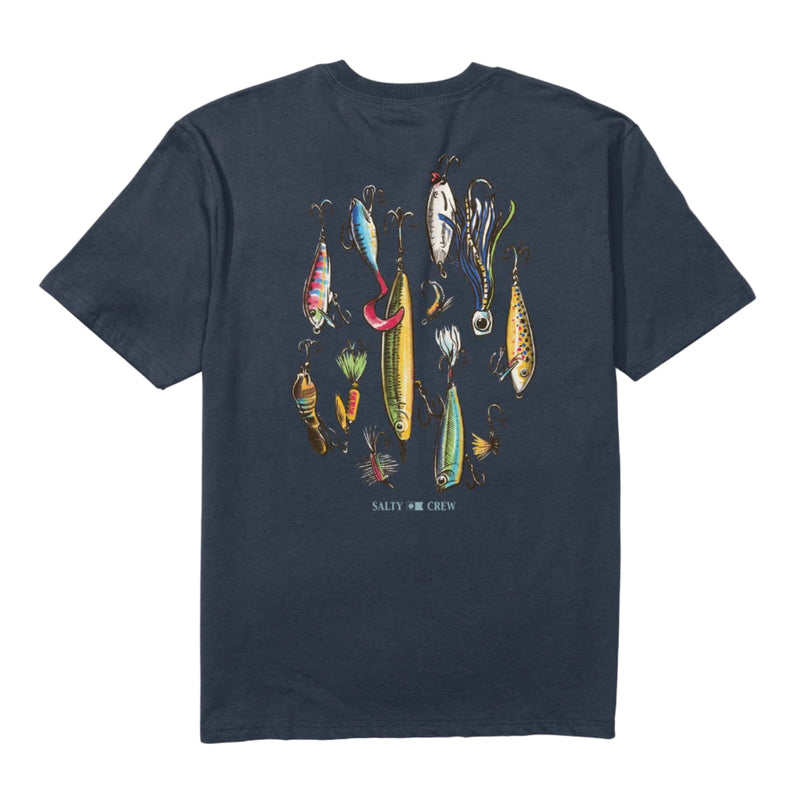 Salty Crew Lure Gear Classic Tee - Navy (Back)