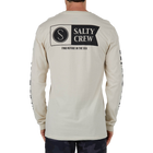 Salty Crew Alpha Premium Long Sleeve Tee - Bone Back View